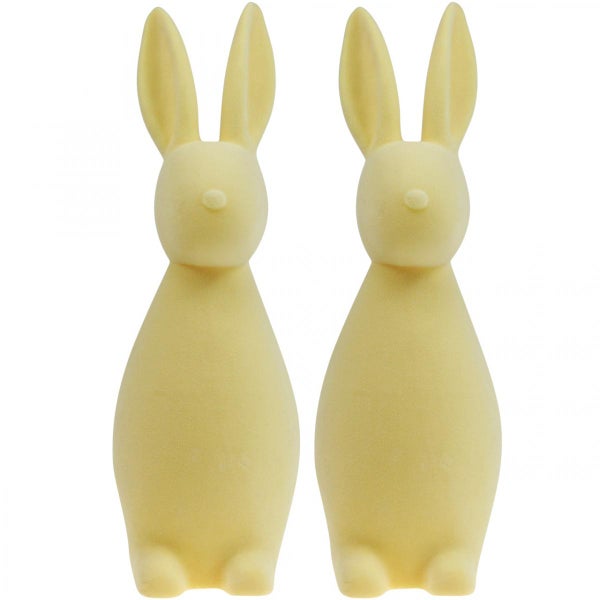 Zwei dekorative Hasenfiguren