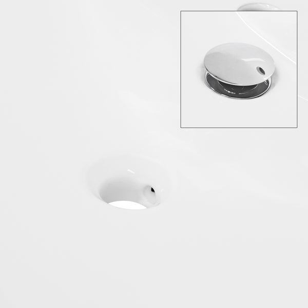 ML-Design Waschbecken aus Keramik Weiß 71x16,5x46 cm Eckig, Einbauwaschbecken mit Hahnloch und Überlauf, Aufsatzwaschbecken Einbauwaschtisch Waschschale Waschplatz Handwaschbecken, für das Badezimmer