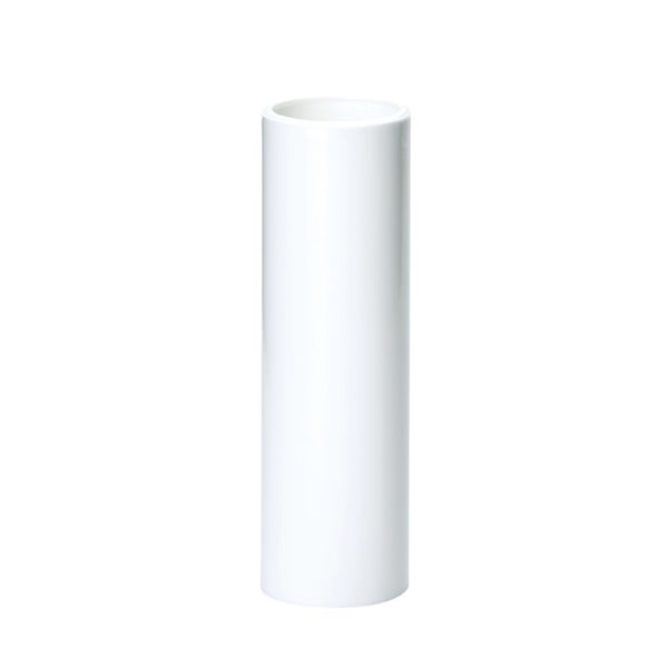 Kerzenhülse Glatt für Kerzenfassung E14 Kronleuchter Kerzenhülle aus Kunststoff ø26mm 85mm Weiß