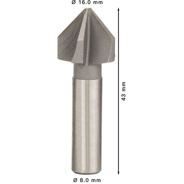 Bosch PRO Steel HSS Kegelsenker 16 x 43 mm M8 - 2608596372