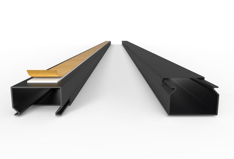 CILSON WDK2516SS Art.-Nr. 6700150.1 Kabelkanal Selbstklebend 25x16mm Schwarz - 1 m / 1000 mm, Breite und Flache Kabelabdeckung, Einfaches Zuschneiden