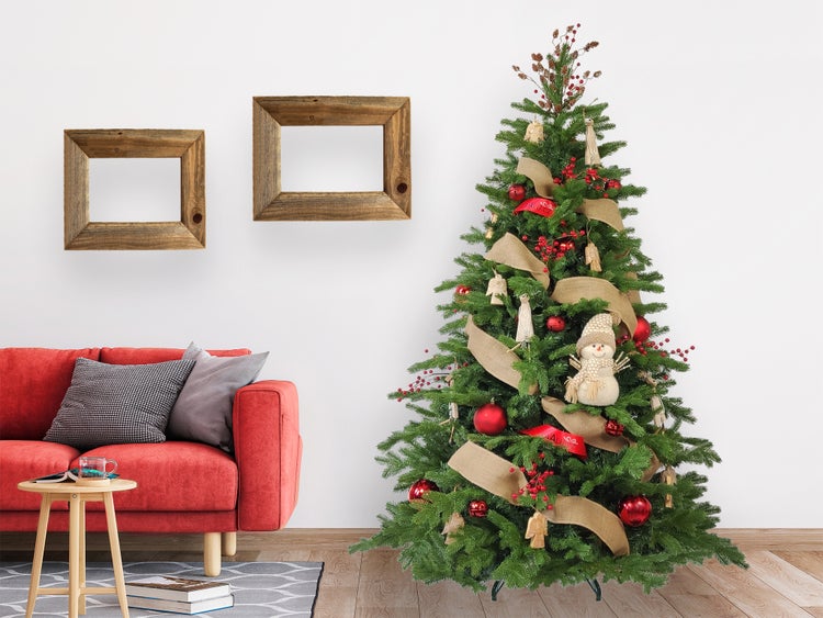 LAALU Set Weihnachtskugeln 105 Stück in Luxusbox SECRET OF THE FOREST für Weihnachtsbäume 240-270 cm