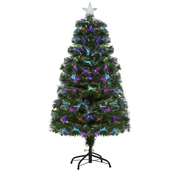 HOMCOM Weihnachtsbaum, Ø66 x 120H cm, PVC, Grün