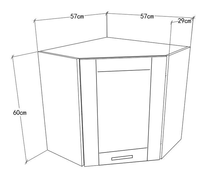 Eckschrank Küchenschrank Hängeschrank Küche Colura