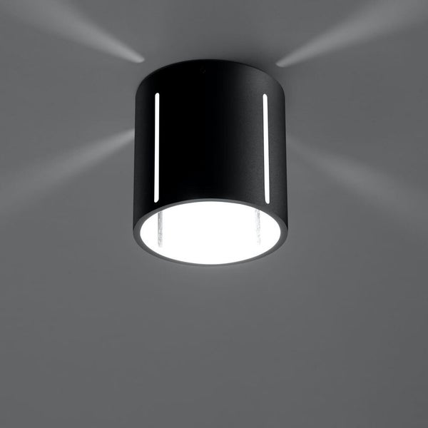 famlights | Deckenleuchte Yannis aus Aluminium in Schwarz G9 1 x 40 W