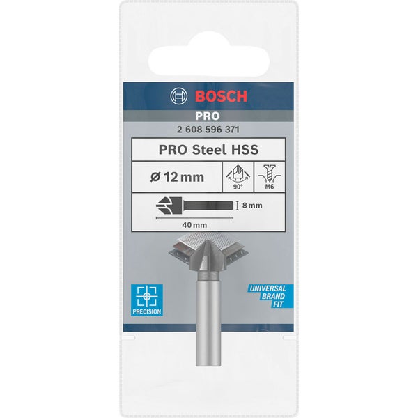 Bosch PRO Steel HSS Kegelsenker 12 x 40 mm M6 - 2608596371