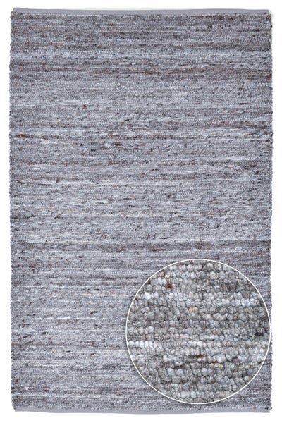 Wendbarer Handwebteppich Malli dunkelgrau 200x300 cm