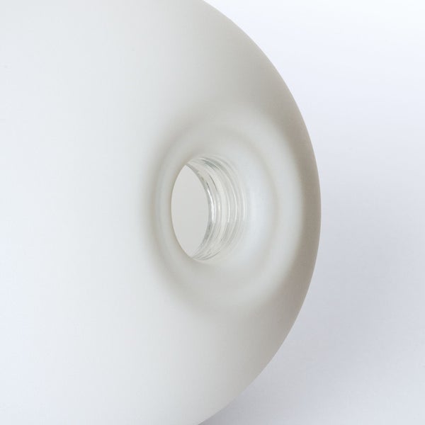 Ersatzglas für Leuchte aus satiniertem Glas mit Gewindeöffnung