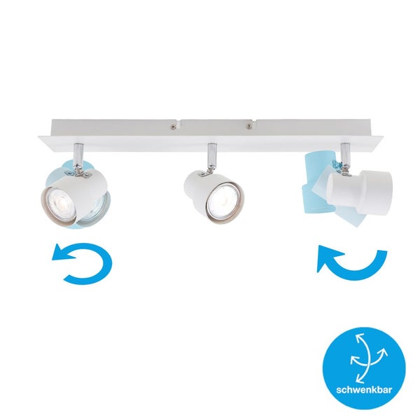 LED Deckenspot Deckenlampe 3xGU10 Strahler dreh- & schwenkbar 5 W Briloner