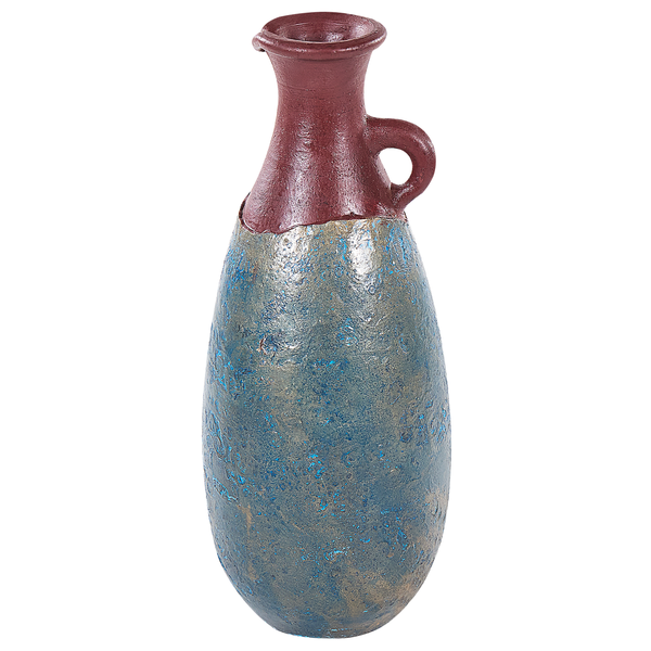Dekovase VELIA Keramik 50 cm Blau