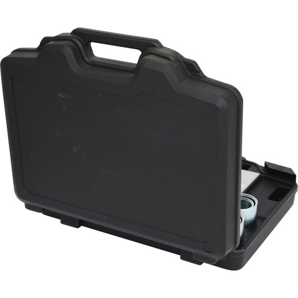 Schwarzer Werkzeugkoffer mit Werkzeug