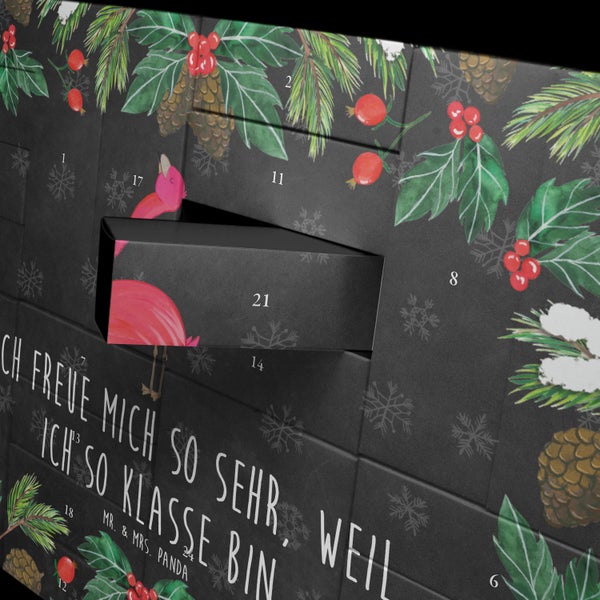 Mr. & Mrs. Panda Befüllbarer Adventskalender Flamingo Stolz - Schwarz