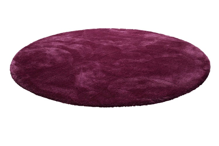 Teppich Rund Pink Violett Hochflor Pisa Homie Living 200 cm rund