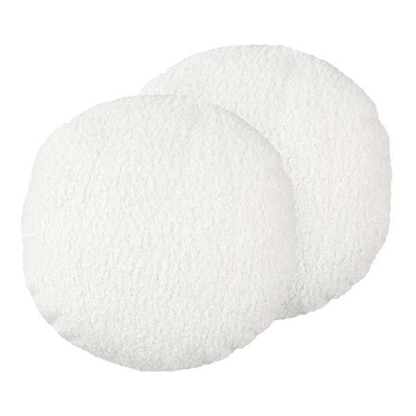 Zwei runde Polierpads