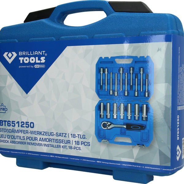 BRILLIANT TOOLS Stoßdämpfer-Werkzeug-Satz 18tlg. - BT651250