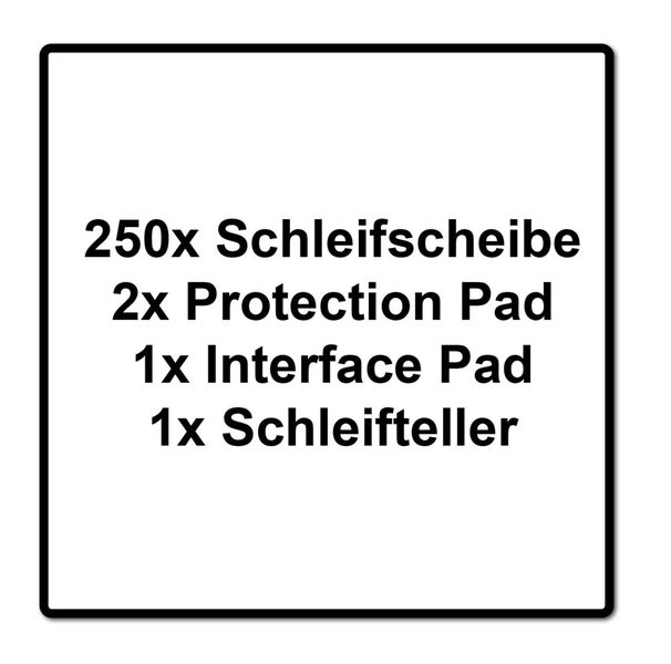 Festool ETS EC 150/5 EQ-Plus Exzenterschleifer 400 W 150 mm Brushless + 250x Schleifscheibe + 2x Protection Pad + Interface Pad + Schleifteller + systainer