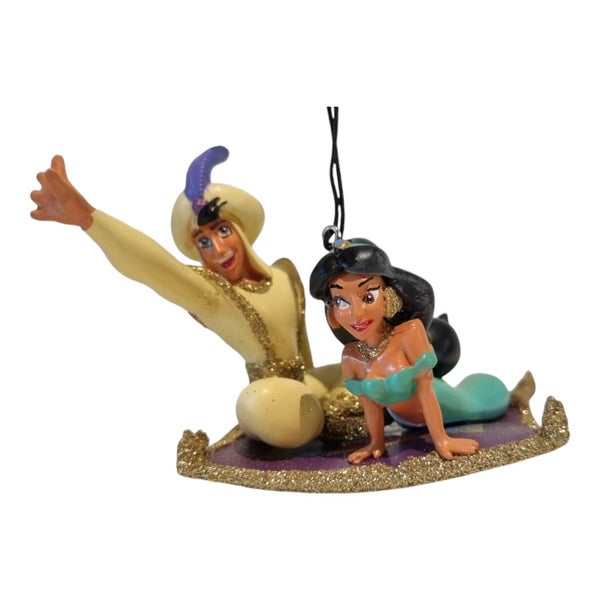 Aladdin und Jasmine auf einem Teppich Weihnachtsanhänger - Disney