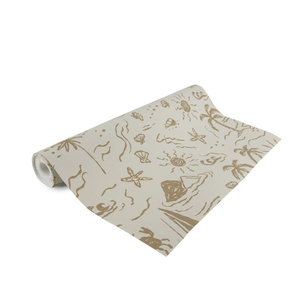 Tapetenrolle mit Strandmotiven