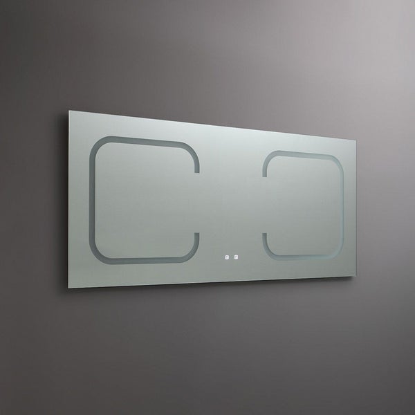 180x80 rechteckiger Badezimmerspiegel mit LED-Beleuchtung