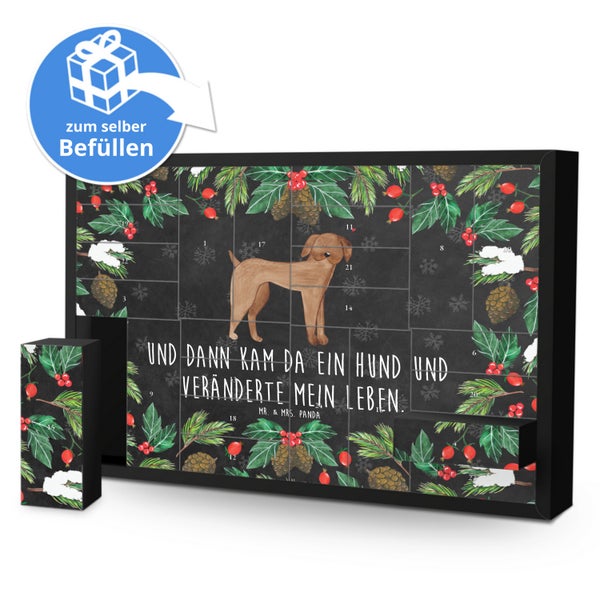 Mr. & Mrs. Panda Befüllbarer Adventskalender Hund Dogge - Schwarz