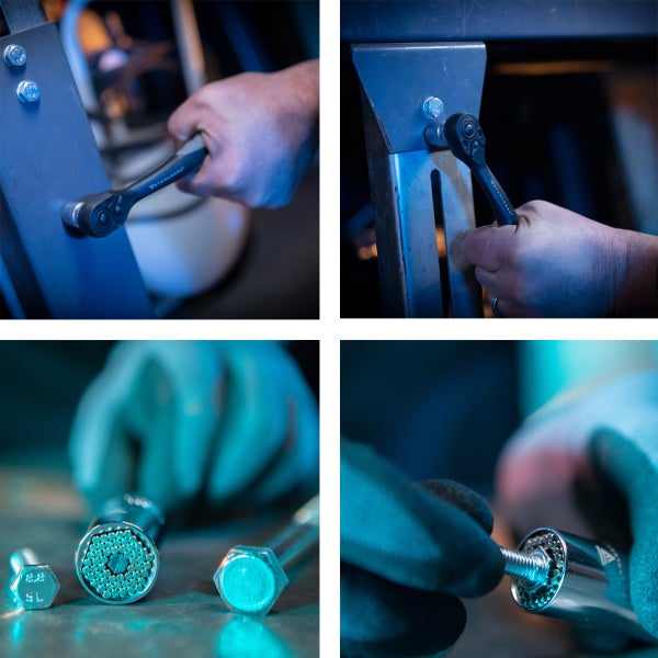 STAHLWERK Profi-Umschaltknarre aus Chrom-Vanadium 3/8 Zoll