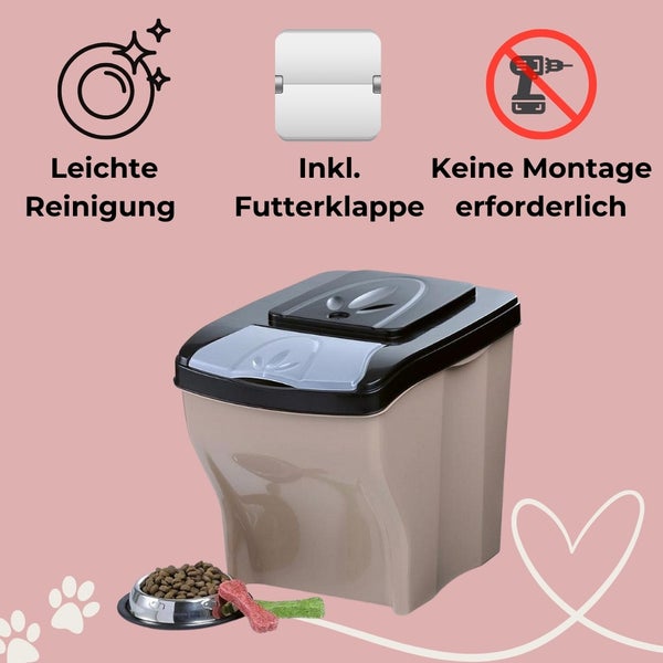 3x Hundefutter Aufbewahrung Futtertonne Katze Futtertonne Hund Tierfutterbehälter Trockenfutter Aufbewahrung Futterbox Hund Hundefutter Box 3 x 20 L 60 L