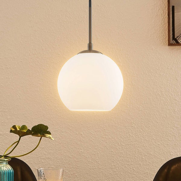 Lindby Pendelleuchte Jurian (Modern) in Weiß aus Metall (1 flammig, E27) - Deckenlampe Esstischlampe Hängelampe Hängeleuchte Wohnzimmerleuchte