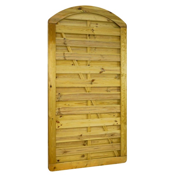 Holzzaun Gartentor mit Bogen