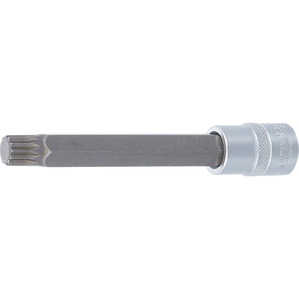 BGS Bit-Einsatz Länge 140 mm Antrieb Innenvierkant 12,5 mm (1/2) Innenvielzahn (für XZN) M14 - 5184-M14