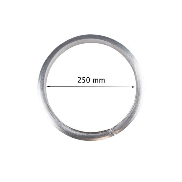Metall Anschluss Flansch 250 mm Ø – Anschlussstück für Klimaanlagen, Rohrlüfter, Growbox