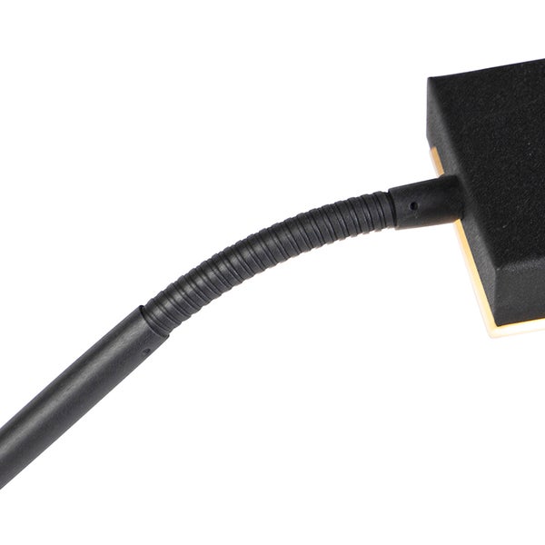 Detailaufnahme einer flexiblen Schreibtischlampe