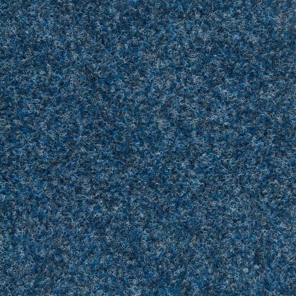 Selbstliegende Teppichfliesen für Messe und Büro Nadelfilz Teppich Fliesen blau 50x50 cm Nadelvlies Teppichboden als Fliesen ideal als Messeboden