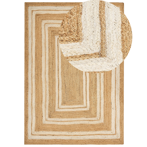 Teppich ELMALI 160 x 230 cm Jute Beige