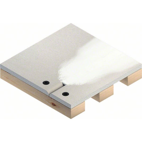 Trockenbauplatte auf Holzunterkonstruktion befestigt