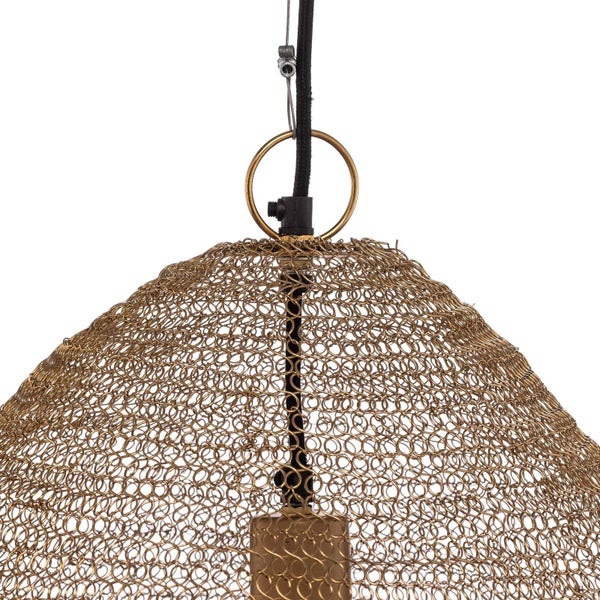 Lindby Pendelleuchte Eldric (Design, Modern) in Gold / Messing aus Metall (1 flammig E27) - Deckenlampe Esstischlampe Hängelampe Hängeleuchte Wohnzimmerleuchte
