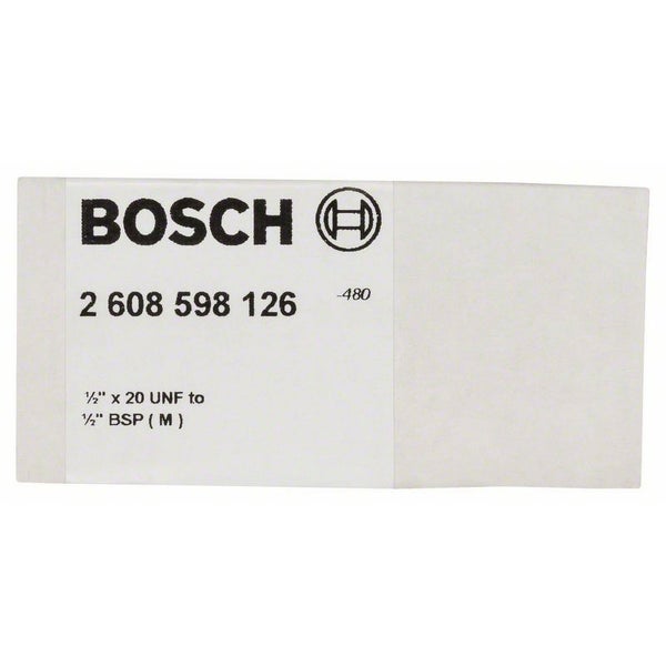 Bosch Logo, 1/2 Zoll x 20 UNF auf 1/2 Zoll BSP Adapter
