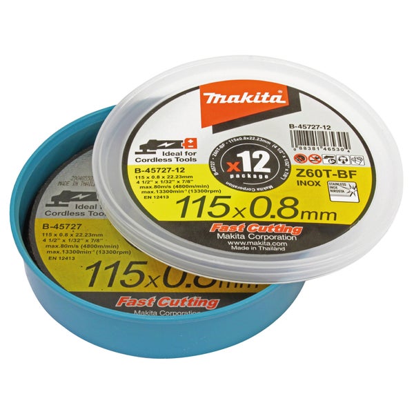 Makita Trennscheibe 115x0,8 mm INOX 12 St. - B-45727-12