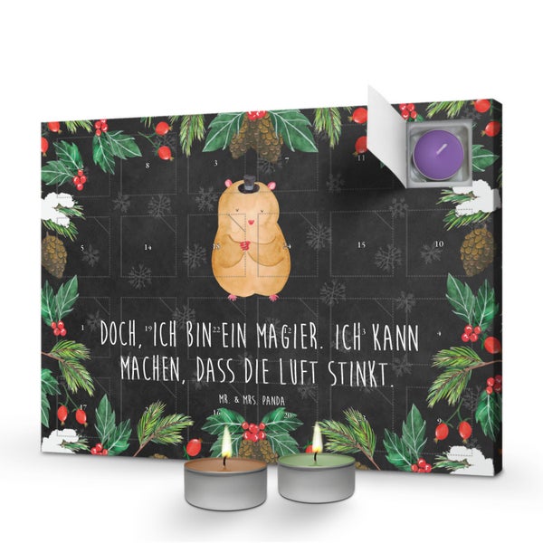 Mr. & Mrs. Panda Duftkerzen Adventskalender Hamster Hut - Schwarz