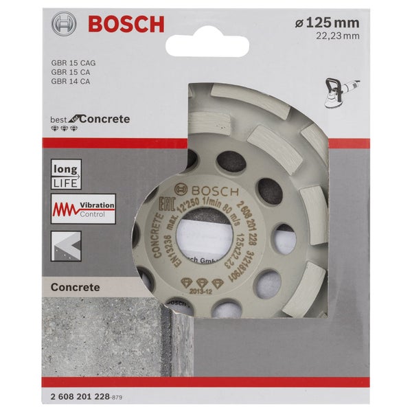Bosch Logo Betonschleiftopf Durchmesser 125 Millimeter