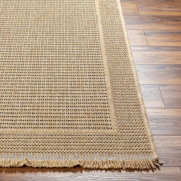 In-/Outdoor-Teppich mit Jute-Look Beige/Schwarz 160x213 cm MINDY