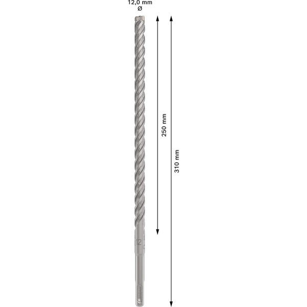 Bosch PRO SDS plus-5X Hammerbohrer 12 x 250 x 310 mm - 2608833810