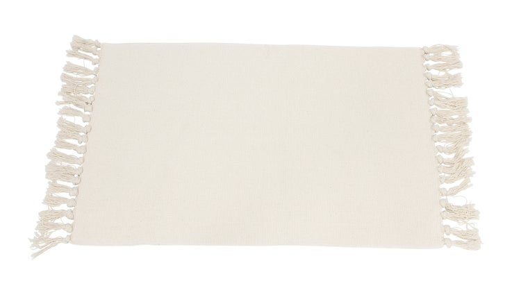 FRANK FLECHTWAREN | Bodenmatte Mandala, grün, BAUMWOLLE, POLYESTER, 60 x 90 cm