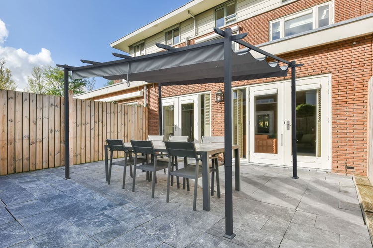 Pergola MIRA 400S300 Hellgrau Freistehend