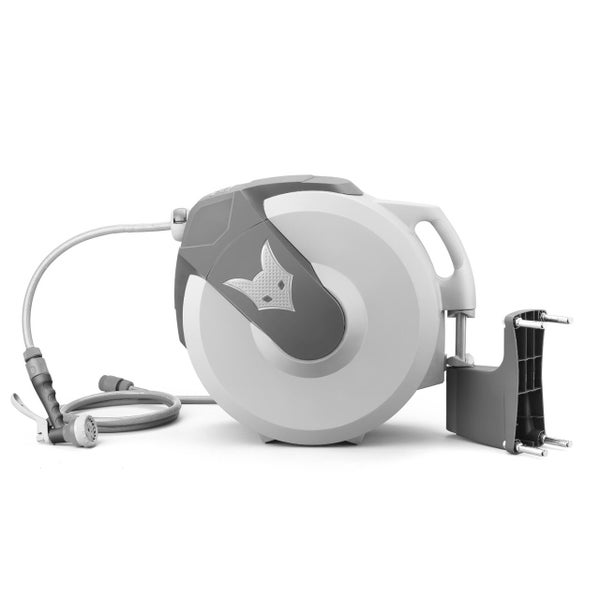 Automatische Schlauchtrommel mit Sprühkopf und Wandhalterung