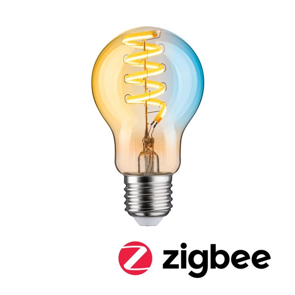 Filament 230V Smart Home Zigbee 3.0 LED Birne E27 600lm 7,5W Tunable White dimmbar Gold