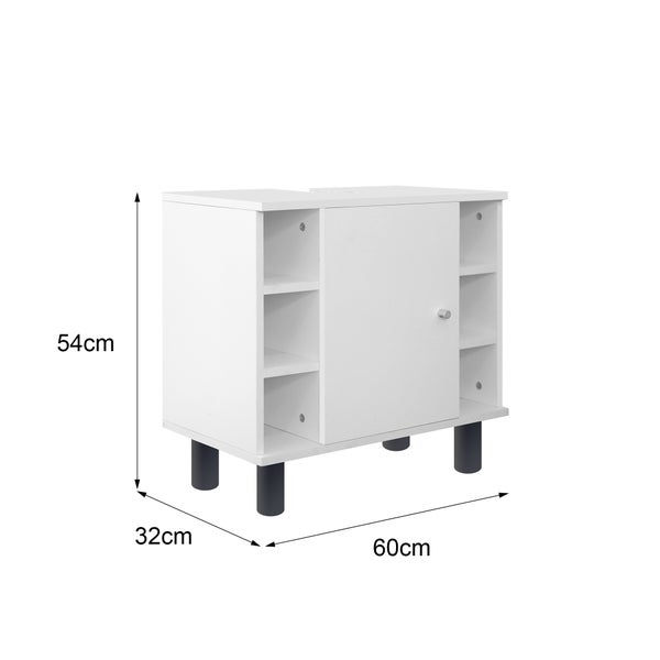 ML-Design Badmöbel-Set 2-teilig, Badezimmermöbel Set Badmöbel Set Badezimmerset, Waschtisch mit Unterschrank Spiegelschrank Hängeschrank Badezimmerschrank Badschrank, Stil Modern, Weiß, Holz, Stauraum