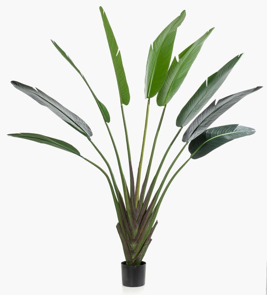 Künstlicher Zweig mit weißen Blüten und grünen Knospen.