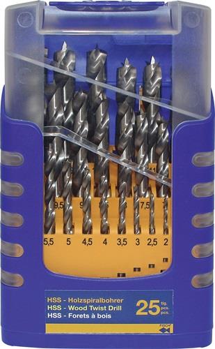 FISCH Holzspiralbohrersatz 013G 25tlg. - 013G0025K01