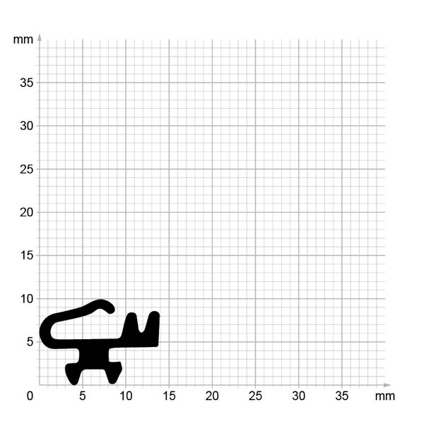 DIWARO. | Lippendichtung LP042 | schwarz | 5 Meter