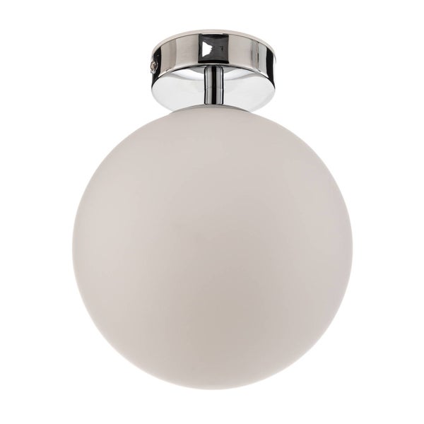 Arcchio LED Deckenlampe Maviris (spritzwassergeschützt (Modern) in Chrom aus Metall (1 flammig, ) - Bad Deckenleuchte Lampe Badezimmerleuchte